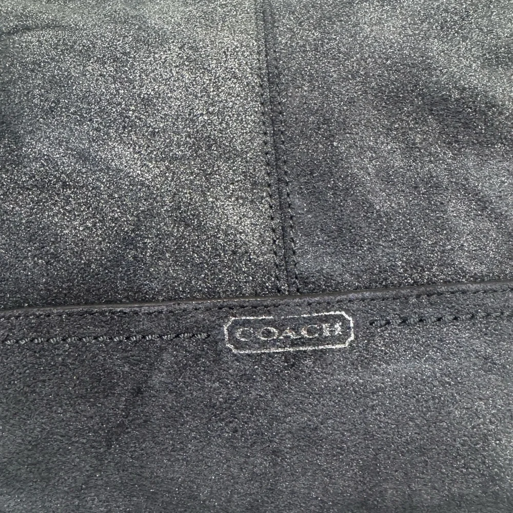 Coach Parkside Hobo Gray Shimmery Brushed Leather Shoulder Crossbody Bag #36897E